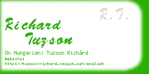 richard tuzson business card