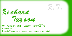 richard tuzson business card